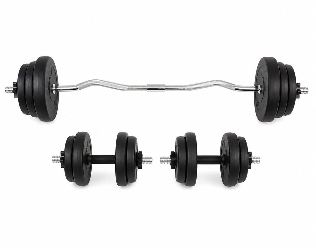 Ensemble d'haltères et de barres de 30 kg