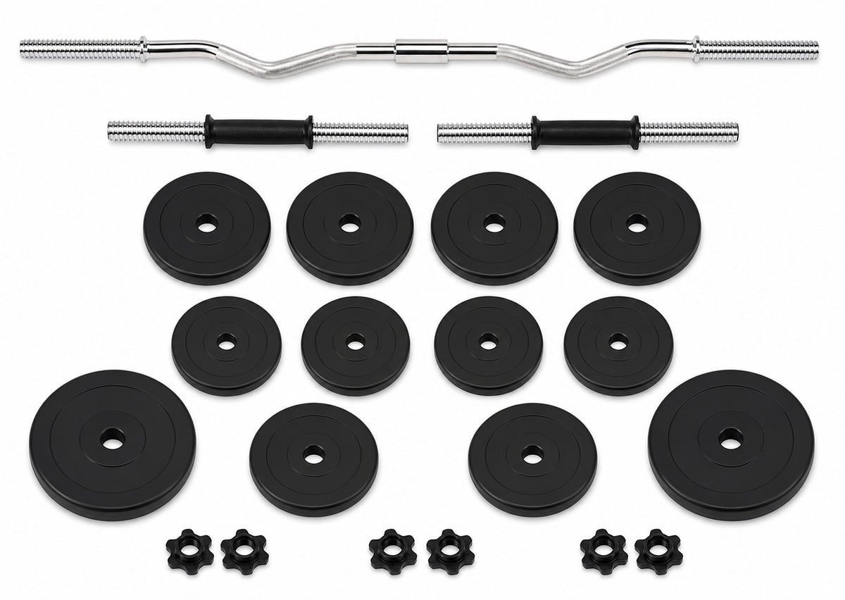 Ensemble d'haltères et de barres de 30 kg