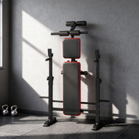 Banc de Musculation Multifonction Réglable avec Rack